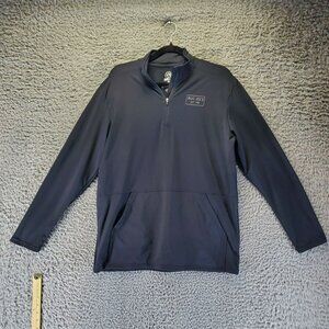 Buc-ees Shirt Mens Medium Black Quarter-Zip Lightweight Long Sleeve